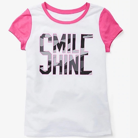 🆕Justice Girl’s SMILE SHINE Ringer Tee - Picture 5 of 9